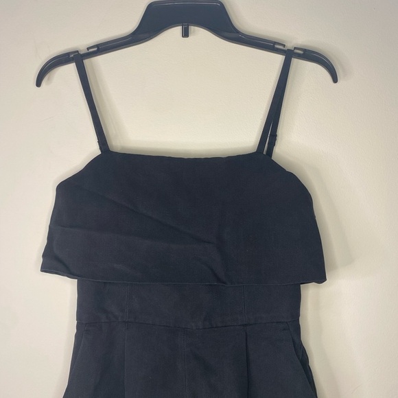 Club Monaco Black Short Romper Sleeveless Size 00 Party Dark Romantic Sexy - Picture 2 of 13